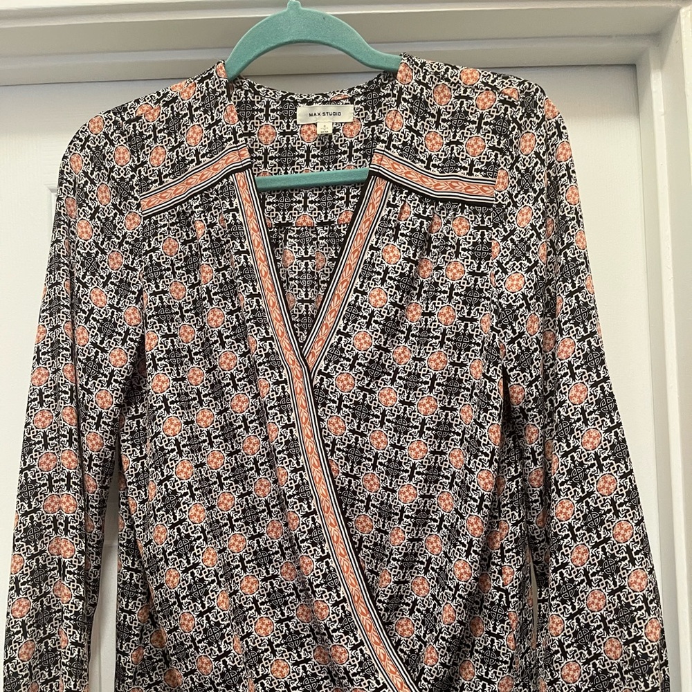 Dress too! Light weight too! Orange and black! Great with jeans!